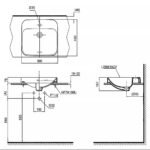 Chậu rửa mặt lavabo TOTO LT5615#XW đặt bàn (3 lỗ) - Ảnh 6