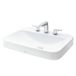 Chậu rửa mặt lavabo TOTO LT5615#XW đặt bàn (3 lỗ)