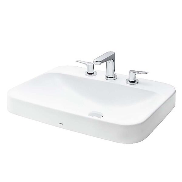 Chậu rửa mặt lavabo TOTO LT5615#XW đặt bàn (3 lỗ)