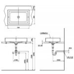 Chậu rửa mặt lavabo TOTO LW643JW/ F#W đặt bàn - Ảnh 3