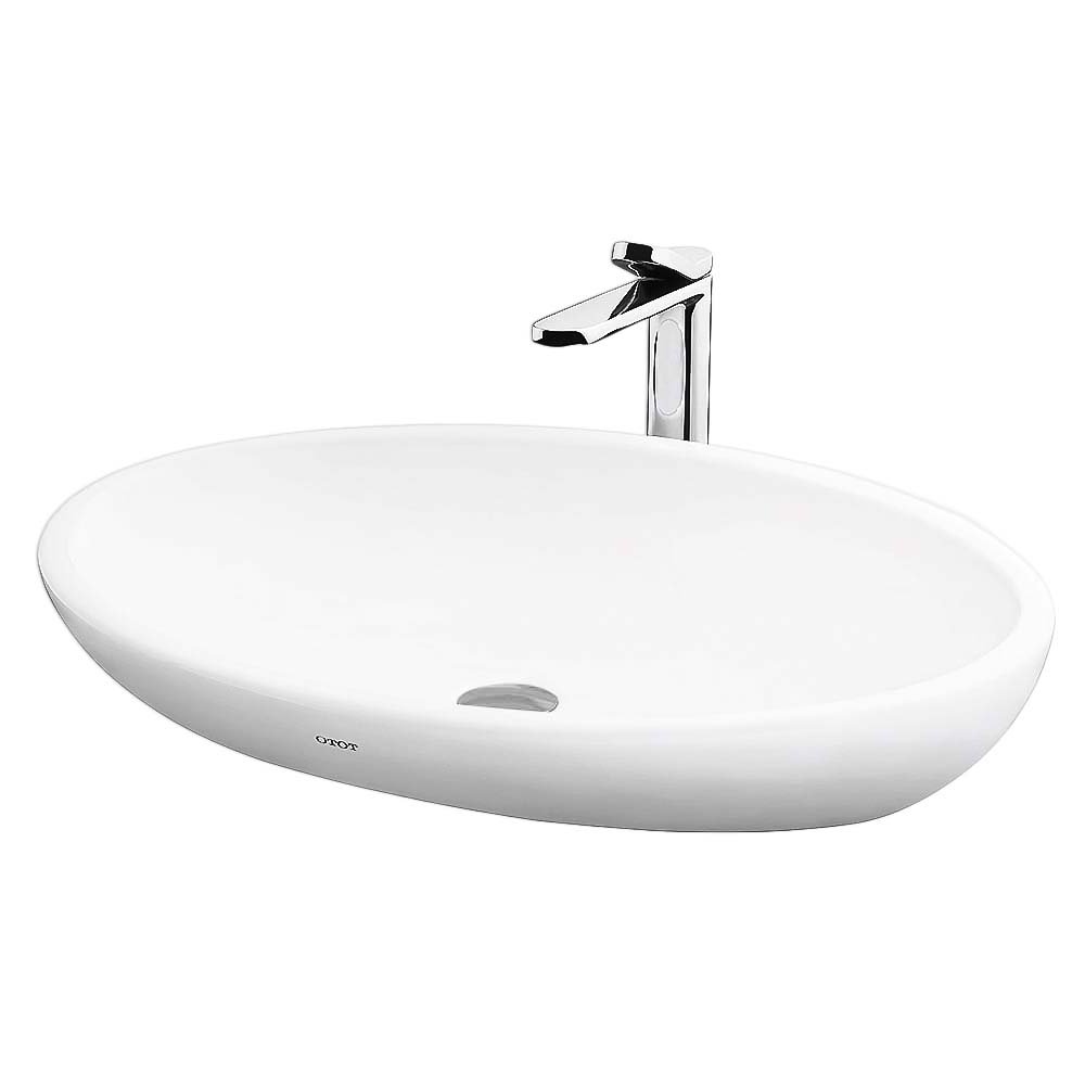 lw818jw-fw-3-1005.jpg Chậu rửa mặt lavabo TOTO LW818JW/ F#W đặt bàn dòng LP Series - Ảnh 1