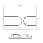 Mặt nạ xả nhấn bồn cầu TOTO MB175M#SS - Ảnh 5