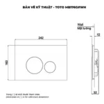 Mặt nạ xả nhấn bồn cầu TOTO MB176G#WH - Ảnh 5