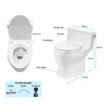 Bồn cầu TOTO MS188VKT2#XW/ T53P100VR 1 khối, nắp êm TC393VS - Ảnh 4