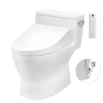 Bồn cầu TOTO MS188VKW14#XW/ T53P100VR 1 khối nắp điện tử TCF24410AAA, xả gạt