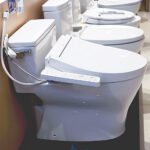 Bồn cầu TOTO MS188VKW16#XW/ T53P100VR 1 khối, nắp điện tử TCF23410AAA, xả gạt - Ảnh 3