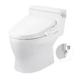 Bồn cầu TOTO MS188VKW16#XW/ T53P100VR 1 khối, nắp điện tử TCF23410AAA, xả gạt