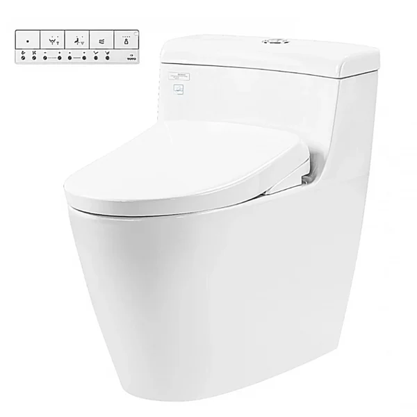 Bồn cầu TOTO MS636CDRW23#XW 1 khối (Giấu dây), nắp điện tử TCF47360GAA