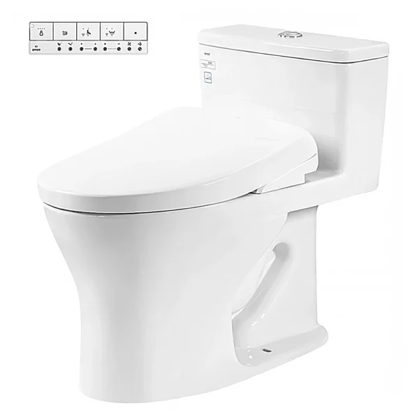 Bồn cầu TOTO MS855CDW23#XW 1 khối (Giấu dây) nắp điện tử TCF47360GAA