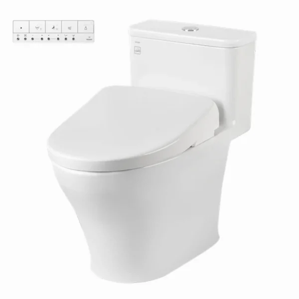 Bồn cầu TOTO MS857CDW23#XW 1 khối, nắp điện tử TCF47360GAA