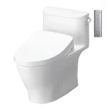 Bồn cầu TOTO MS887CRW12#XW 1 khối (Giấu dây), nắp điện tử TCF4911EZ, xả gạt