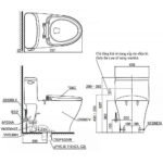 Bồn cầu TOTO MS887RT8#XW 1 khối, nắp êm TC600VS, xả gạt - Ảnh 6