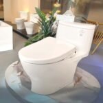 Bồn cầu TOTO MS887CRW23#XW 1 khối (Giấu dây), nắp điện tử TCF47360GAA, xả gạt - Ảnh 3