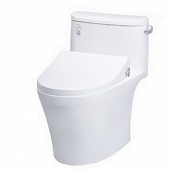 Bồn cầu TOTO MS887RE4#XW 1 khối nắp rửa cơ TCW1211A, xả gạt