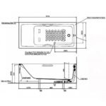 Bồn tắm TOTO PAY1720HV#W dạng xây - Ảnh 5