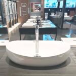 Chậu rửa mặt lavabo TOTO PJS01WE#MW đá, đặt bàn - Ảnh 3