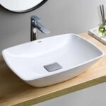 Chậu rửa mặt lavabo TOTO PJS02WE#MW đá, đặt bàn - Ảnh 2