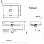 Chậu rửa mặt lavabo TOTO PJS03WE#MW đá, đặt bàn - Ảnh 5