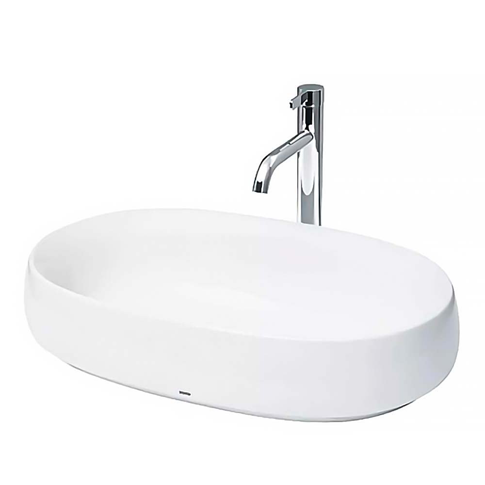 Chậu rửa mặt lavabo đặt bàn TOTO PJS05WE Chậu rửa mặt lavabo TOTO PJS05WE#MW đá, đặt bàn - Ảnh 1