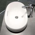 Chậu rửa mặt lavabo TOTO PJS05WE#GW đá, đặt bàn - Ảnh 2