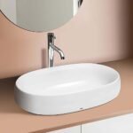 Chậu rửa mặt lavabo TOTO PJS05WE#MW đá, đặt bàn - Ảnh 4