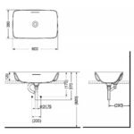 Chậu rửa mặt lavabo TOTO PJS06WE#GW đá, đặt bàn - Ảnh 5