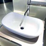 Chậu rửa mặt lavabo TOTO PJS07WE#GW đá, đặt bàn - Ảnh 2