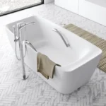 Bồn tắm TOTO PJY1724WHPWEN#MW/ TVBF412 đá cẩm thạch đặt sàn, có tay vịn, kèm ống thải TVBF412 - Ảnh 6