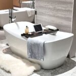 Bồn tắm TOTO PJY1734HPWEN#MW/ TVBF412 đá cẩm thạch đặt sàn, có tay vịn, kèm ống thải TVBF412 - Ảnh 6