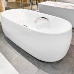 Bồn tắm TOTO PJY1744WPWEN#MW/ TVBF412 đá cẩm thạch đặt sàn kèm ống thải TVBF412 - Ảnh 2