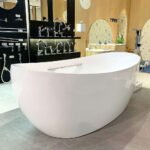 Bồn tắm TOTO PJY1814HPWE#MW đá cẩm thạch đặt sàn, có tay vịn - Ảnh 5