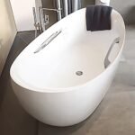 Bồn tắm TOTO PJY1814HPWE#MW đá cẩm thạch đặt sàn, có tay vịn - Ảnh 4