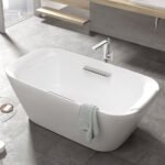 Bồn tắm TOTO NEOREST PJY1886HPWMGE#GW/ TVBF412 đá cẩm thạch đặt sàn, có tay vịn, kèm ống thải TVBF412 - Ảnh 6