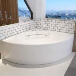 Bồn tắm TOTO PPY1543-4HPE#P/ TVBF412/ DB505R-2B đặt sàn góc, có tay vịn, kèm ống thải TVBF412 - Ảnh 2