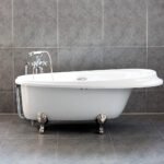 Bồn tắm TOTO PPY1610HPTE#P/ TVBF412 đặt sàn ngọc trai, có tay vịn, kèm ống thải TVBF412 - Ảnh 6