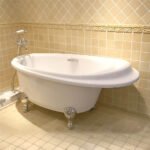 Bồn tắm TOTO PPY1610HPTE#P/ TVBF412 đặt sàn ngọc trai, có tay vịn, kèm ống thải TVBF412 - Ảnh 5