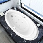 Bồn tắm TOTO PPYB1610RHPTE#P massage ngọc trai, kèm ống thải TVBF412 - Ảnh 2