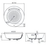 Bồn tắm TOTO PPYD1720HPTE#P massage ngọc trai, kèm ống thải TVBF412 - Ảnh 6