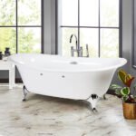 Bồn tắm TOTO PPY1806PWNE#P đặt sàn ngọc trai, kèm chân - Ảnh 6