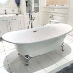 Bồn tắm TOTO PPY1806PWNE#S đặt sàn ngọc trai, kèm chân - Ảnh 5