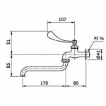 Vòi gắn tường TOTO T30ARQ13N lạnh - Ảnh 5