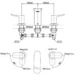 Vòi xả bồn tắm TOTO TBG01201BA dòng GO (3 lỗ) mạ Crom bóng - Ảnh 2