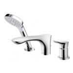 Vòi xả bồn tắm TOTO TBG01305BB, nóng lạnh, dòng GO (3 lỗ), màu Crom bóng, kèm tay sen