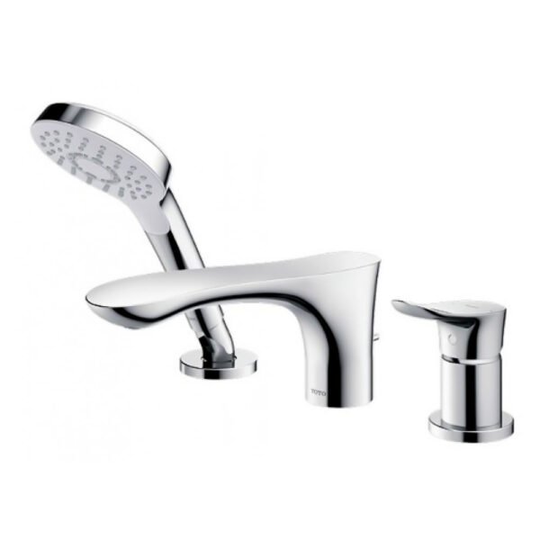 Vòi xả bồn tắm TOTO TBG01305BB, nóng lạnh, dòng GO (3 lỗ), màu Crom bóng, kèm tay sen