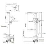 Sen cây bồn tắm TOTO TBG01306BA#MBL dòng GO đen mờ - Ảnh 2
