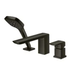 Vòi xả bồn tắm TOTO TBG02305AA#MBL nóng lạnh, dòng GR (3 lỗ, màu đen mờ, kèm tay sen