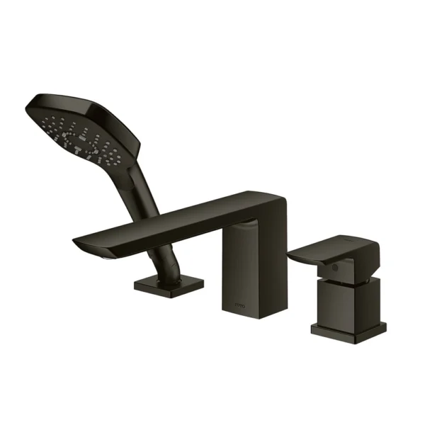 Vòi xả bồn tắm TOTO TBG02305AA#MBL nóng lạnh, dòng GR (3 lỗ, màu đen mờ, kèm tay sen