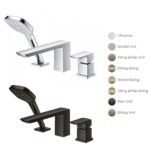 Vòi xả bồn tắm TOTO TBG02305BB nóng lạnh, dòng GR (3 lỗ), màu chrome, kèm tay sen - Ảnh 4