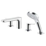 Vòi xả bồn tắm TOTO TBG03202BB nóng lạnh, dòng GS (4 lỗ), màu Crom bóng, kèm tay sen