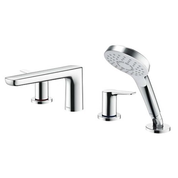 Vòi xả bồn tắm TOTO TBG03202B nóng lạnh, dòng GS (4 lỗ), màu Crom bóng, kèm tay sen